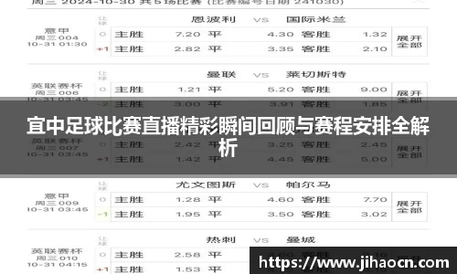 宜中足球比赛直播精彩瞬间回顾与赛程安排全解析